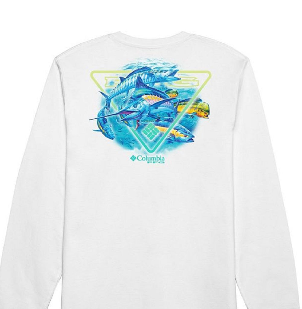 Camiseta Columbia Masculina Corazon Cotton Graphic Branca Tamanho Grande