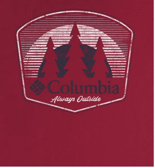 Camiseta Columbia Masculina Fade Graphic Vermelha Tamanho P