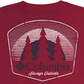 Camiseta Columbia Masculina Fade Graphic Vermelha Tamanho Médio