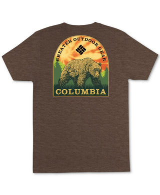 Camiseta Columbia Julien Graphic Masculina Marrom Tamanho Médio
