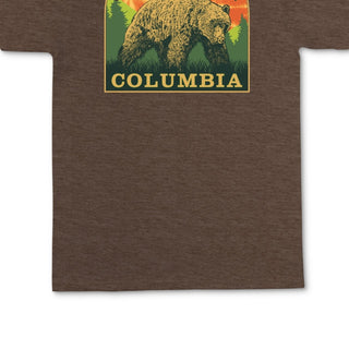 Camiseta Columbia Julien Graphic Masculina Marrom Tamanho X-G