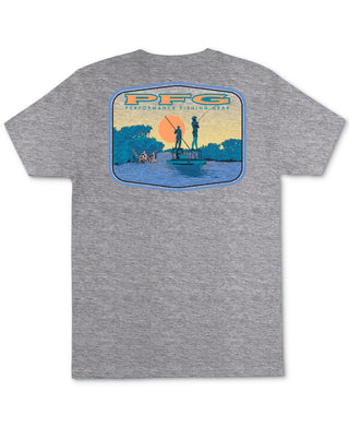 Camiseta Columbia Masculina Graphic Manga Curta Cinza Tamanho P