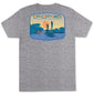Camiseta Columbia Masculina Graphic Manga Curta Cinza Tamanho Grande