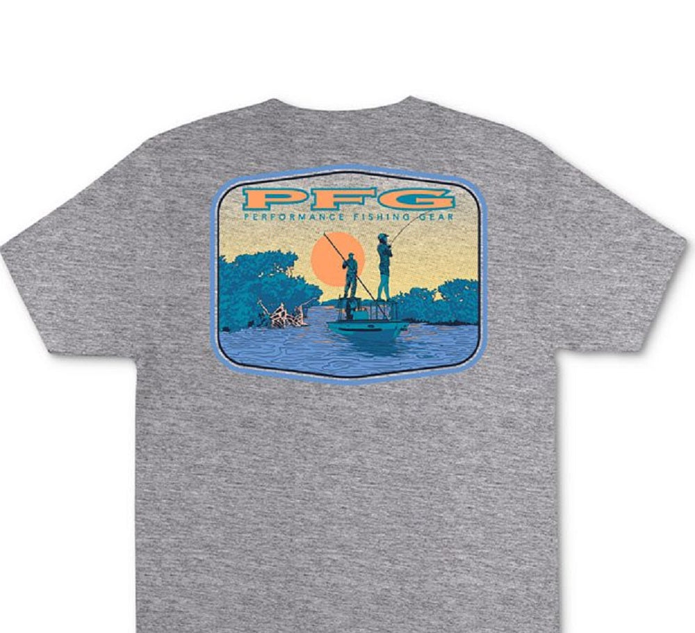 Camiseta Columbia Masculina Graphic Manga Curta Cinza Tamanho Grande
