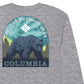 Camiseta Columbia Julien Graphic Masculina Cinza Tamanho Grande