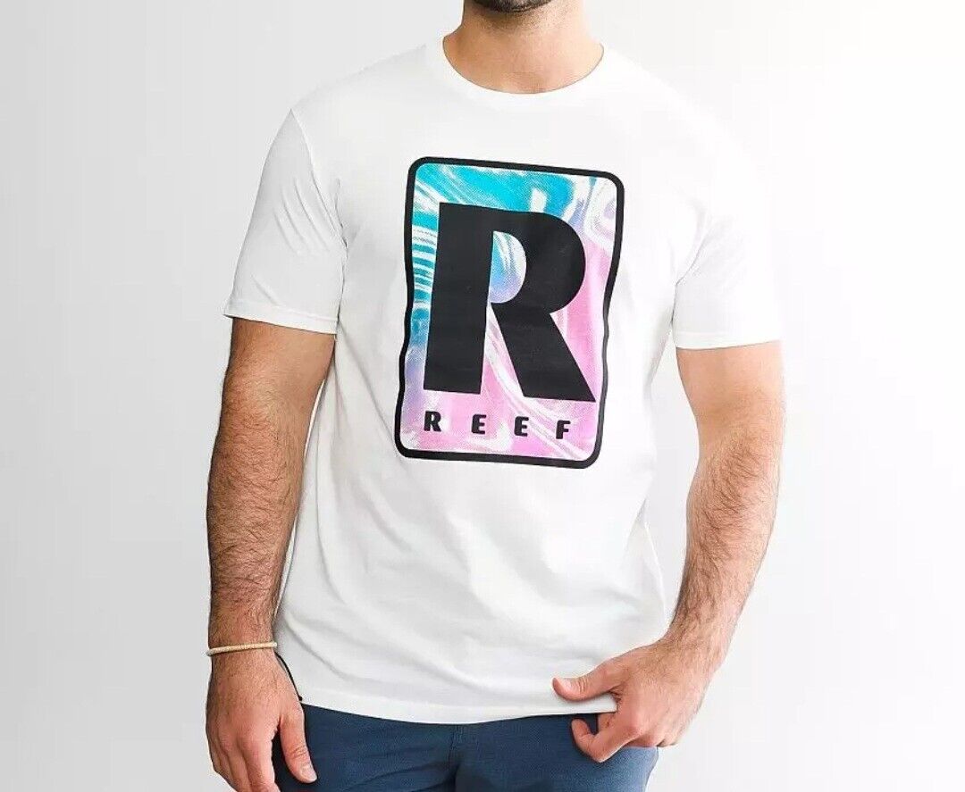 Camiseta Reef Tidus Graphic Masculina Branca Tamanho X-G
