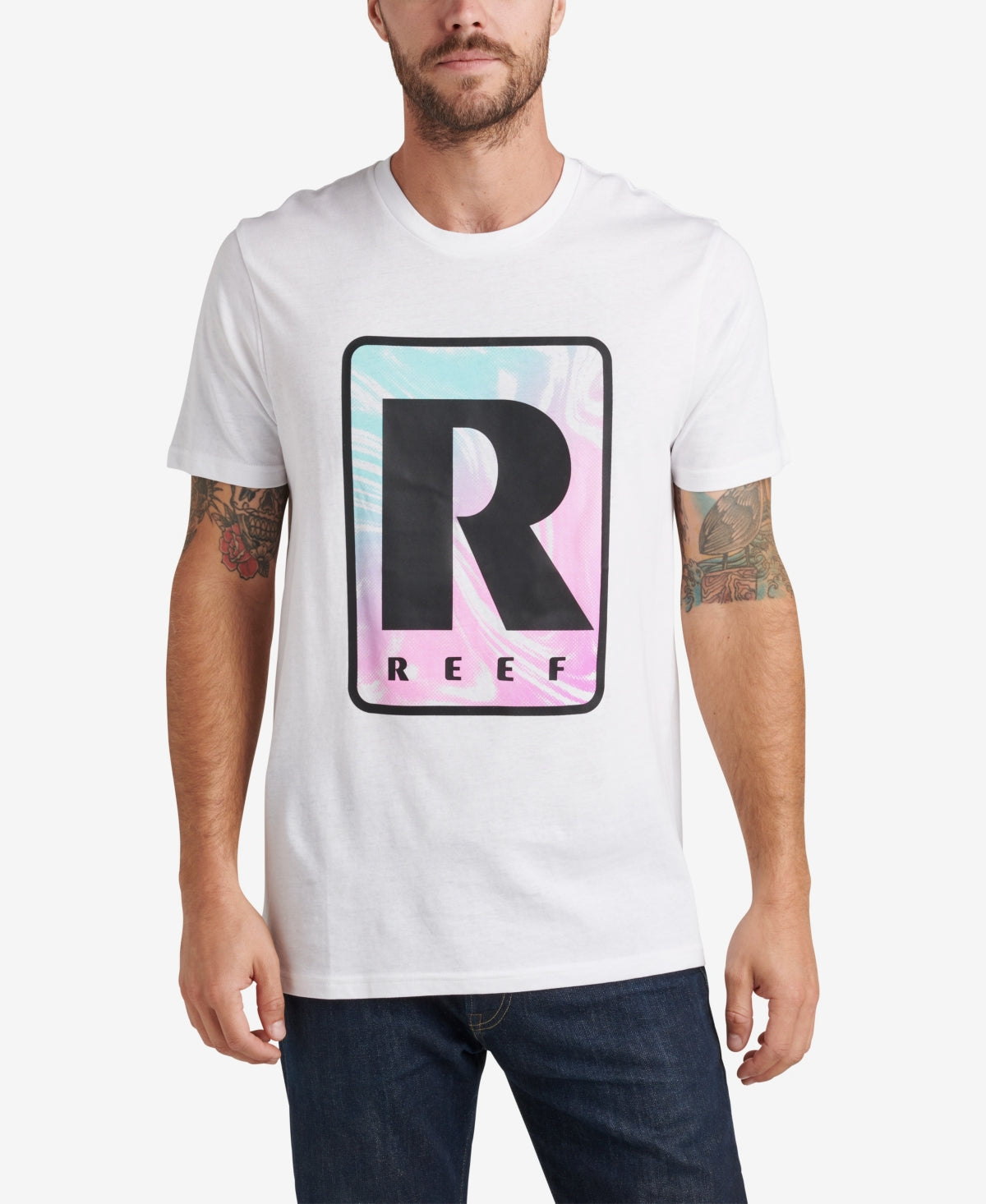 Camiseta Reef Tidus Graphic Masculina Branca Tamanho X-G