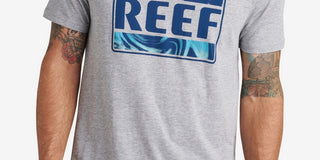 Camiseta masculina Reef Bengal Graphic cinza tamanho GG