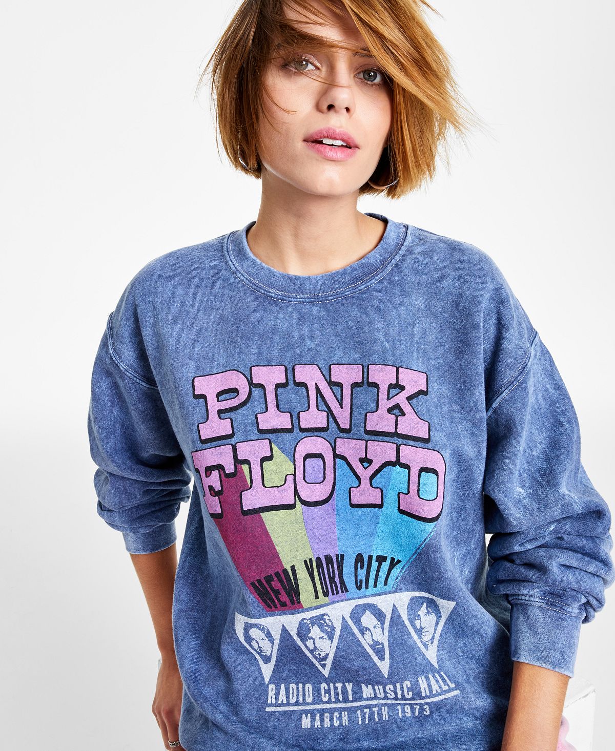 Moletom Floyd Feminino Junk Food Azul Tamanho Grande