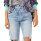 Calça jeans feminina estilo boyfriend, larga e afunilada, azul, tamanho 30, da Free People
