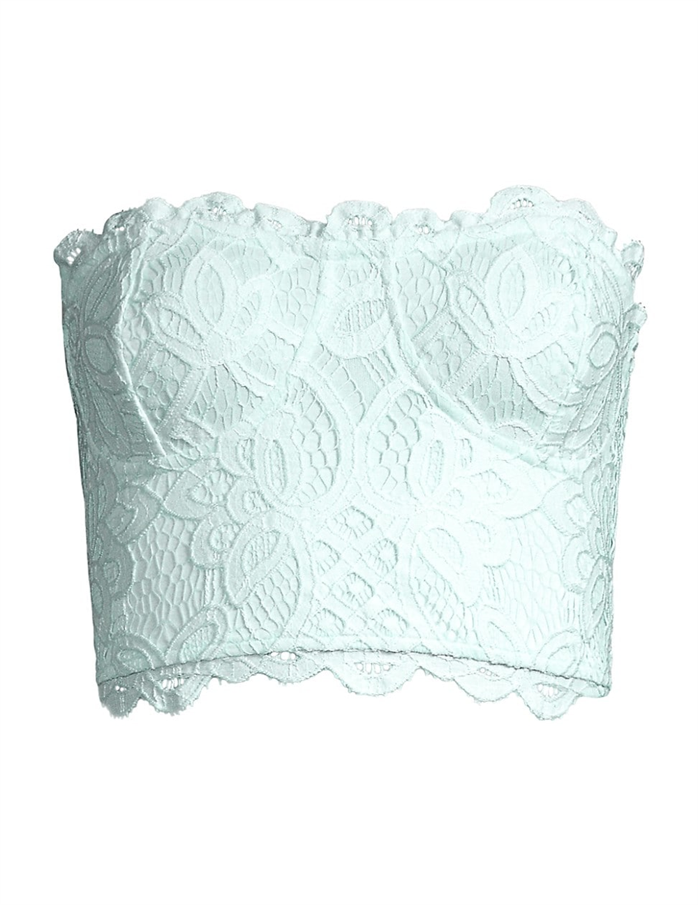 Sutiã espartilho de renda Adella feminino Free People, azul, tamanho médio
