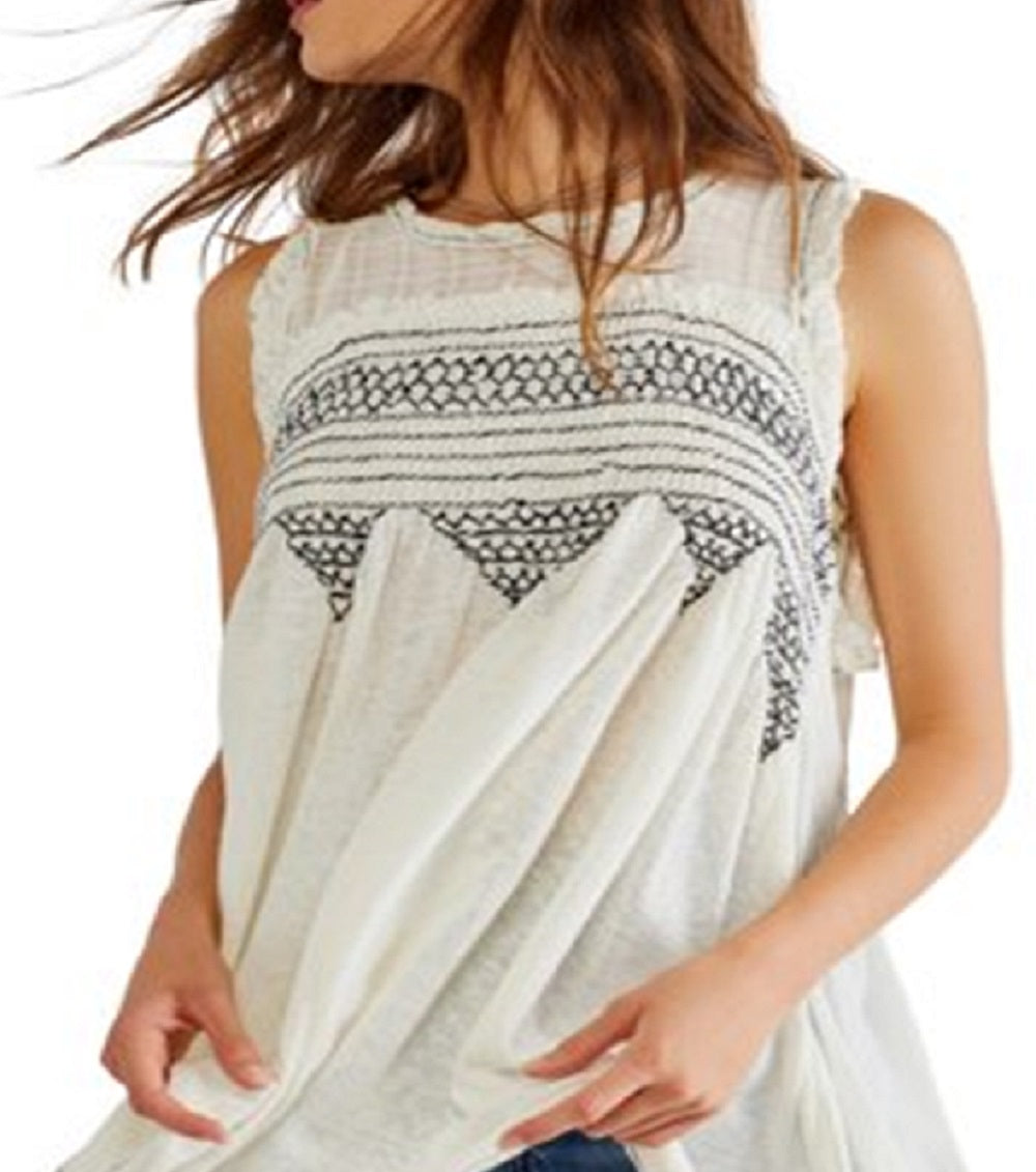 Túnica feminina Sea Breeze da Free People, marrom, tamanho pequeno