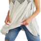 Túnica feminina Sea Breeze da Free People, branca, tamanho grande