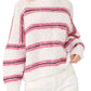 Suéter listrado Hockley Alpaca Blend para mulheres da Free People, branco, tamanho X-S