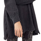 Blusa feminina gola alta She's A Keeper da Free People, preta, tamanho grande