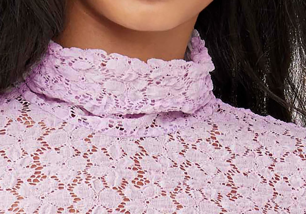 Body de renda de gelo Orquídea tamanho pequeno Free People Dia e Noite