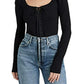 Blusa Willow Feminina Free People Preta Tamanho X-S