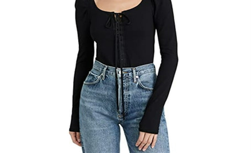 Blusa Willow Feminina Free People Preta Tamanho X-S