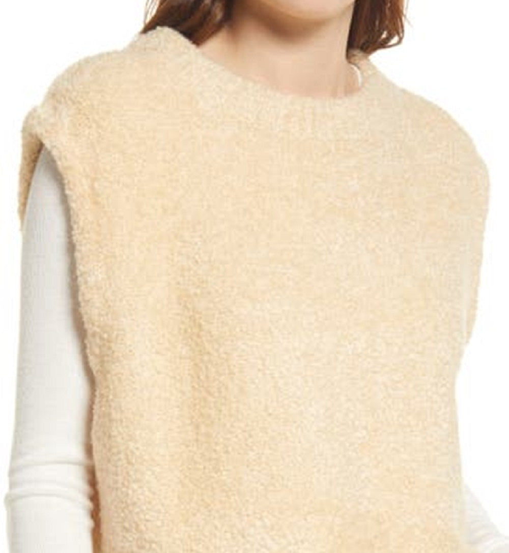 Colete suéter feminino Margot da Free People, marrom, tamanho pequeno