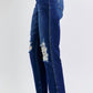 Judy Blue - WomenRigid Magic Heavy Destroy Straight Leg