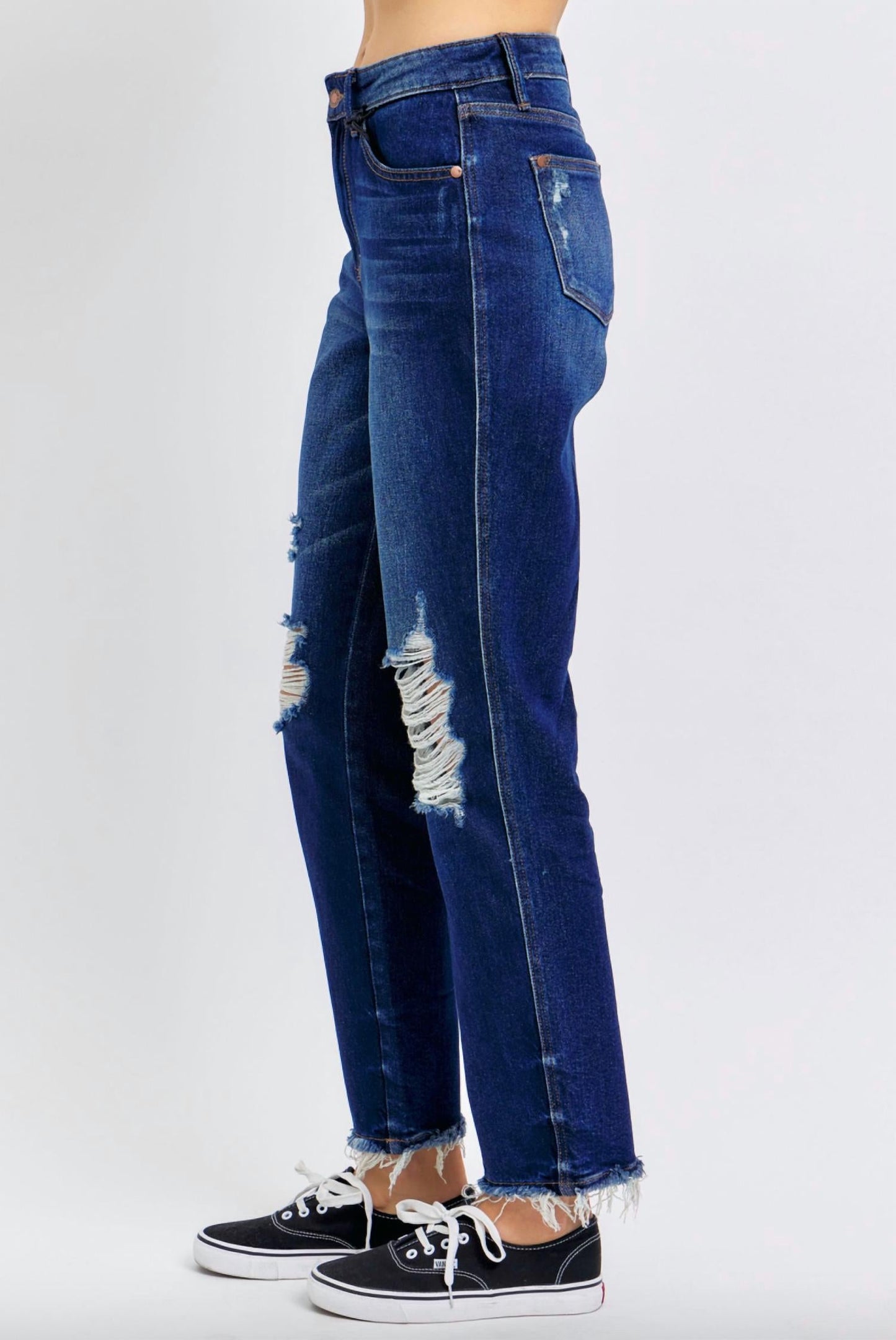 Judy Blue - WomenRigid Magic Heavy Destroy Straight Leg