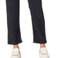 Calça jeans reta Levi's feminina de cintura alta Wedgie, preta, tamanho 30x28