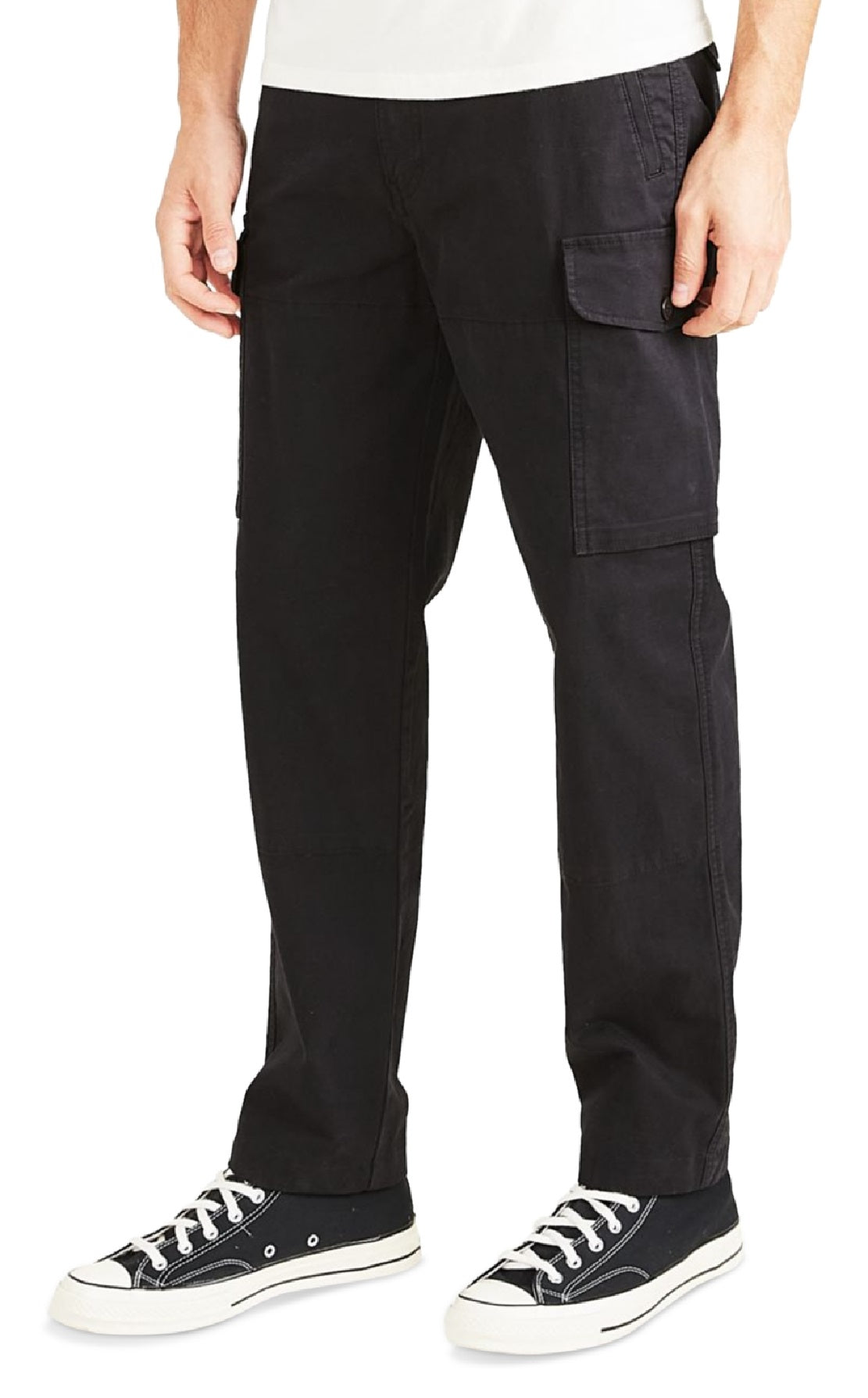 Calça cargo Dockers Alpha Tapered Fit Masculina Preta Tamanho 33X32