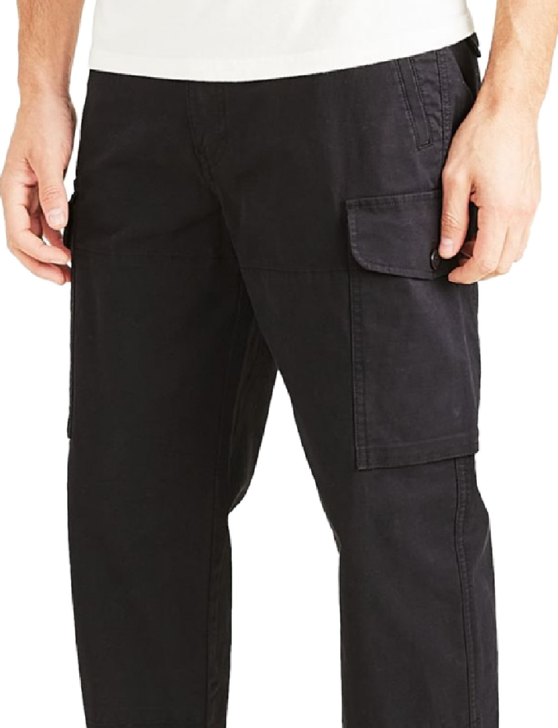 Calça cargo Dockers Alpha Tapered Fit Masculina Preta Tamanho 33X32
