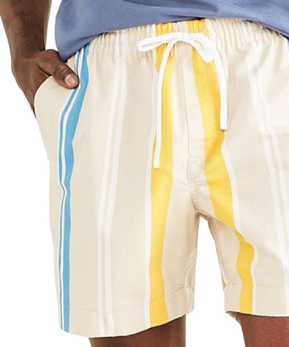 Shorts masculinos Dockers Playa Straight Fit com cordão elástico, marrom, tamanho XX-G
