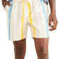 Shorts masculinos Dockers Playa Straight Fit com cordão elástico, marrom, tamanho XX-G