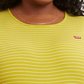 Camiseta feminina Levi's Honey de manga curta, verde, tamanho 2X
