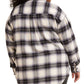 Camisa xadrez feminina Levi's de algodão Kenna, tamanhos variados 2X