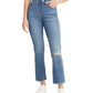 Calça jeans curta Levi's Wedgie reta feminina, tamanho 31, azul
