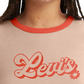 Camiseta Levi's Feminina Cotton Logo Ringer Vermelha Tamanho P