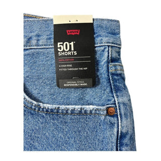 Shorts jeans Levi's Ojai Light Stone 501 Original Cutoff masculino, tamanho 34