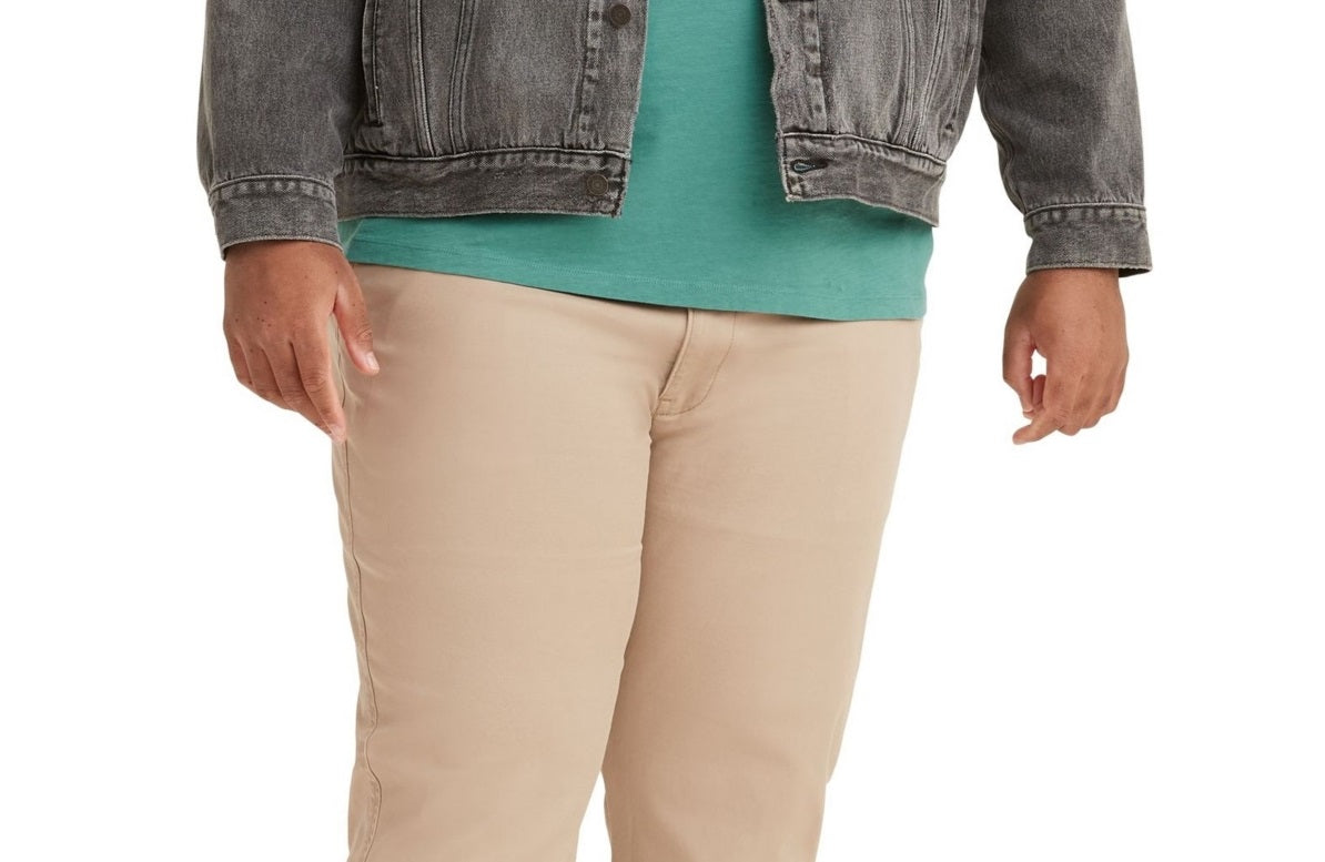 Calça Levi's Big Xx Chino Ez Tapered Masculina Bege Tamanho 5XL