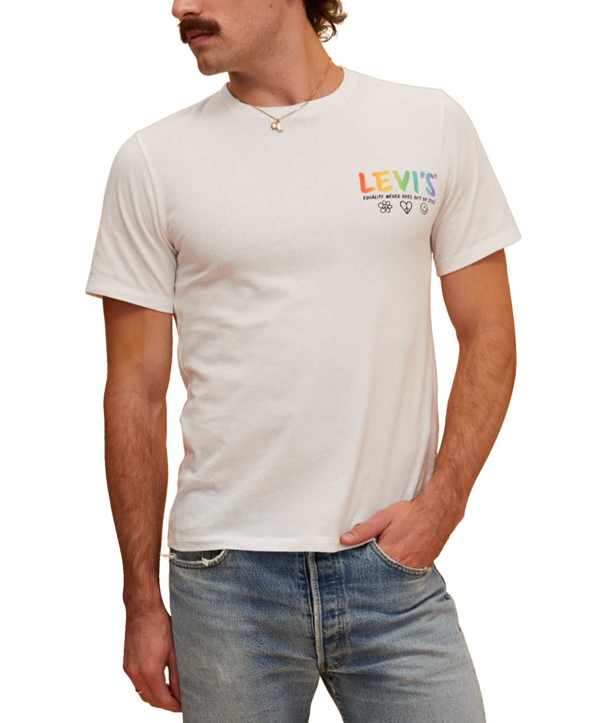 Camiseta Levi's Unissex Pride Community Branca Tamanho P