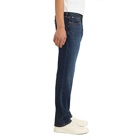 Calça jeans Levi's 559 Relaxed Straight Fit Eco Ease masculina, azul marinho, tamanho 36x32