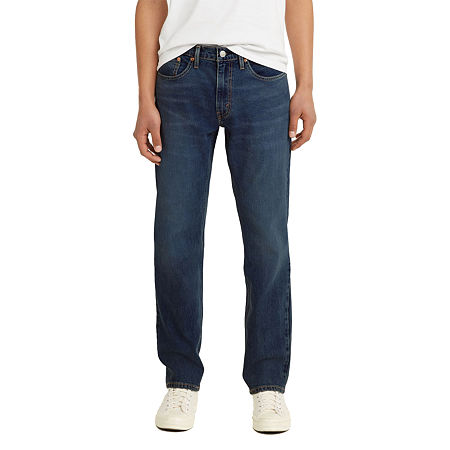 Calça jeans Levi's 559 Relaxed Straight Fit Eco Ease masculina, azul marinho, tamanho 36x32