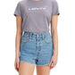 Camiseta Levi's The Perfect Feminina Roxa Tamanho Médio