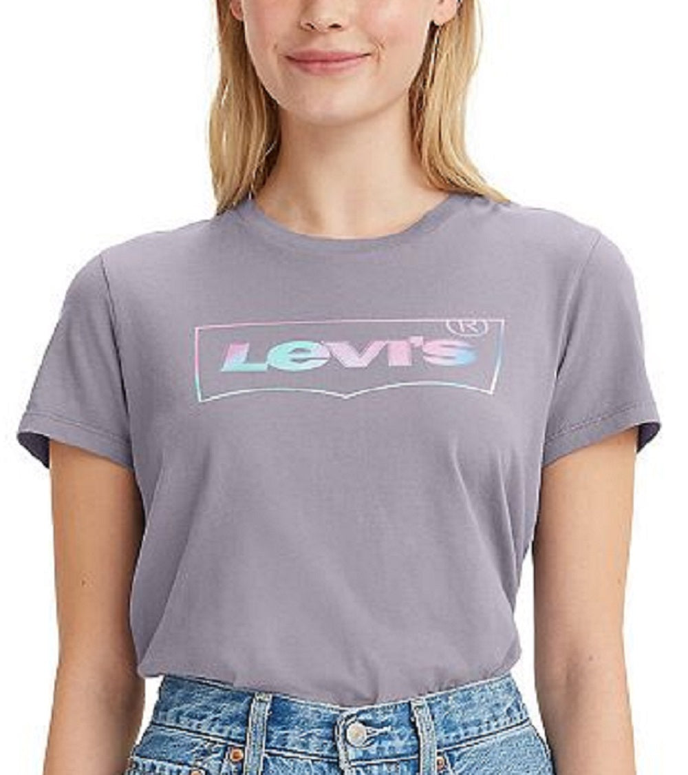 Camiseta Levi's The Perfect Feminina Roxa Tamanho Médio