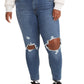 Calça jeans skinny 711 feminina Levi's azul tamanho 16W