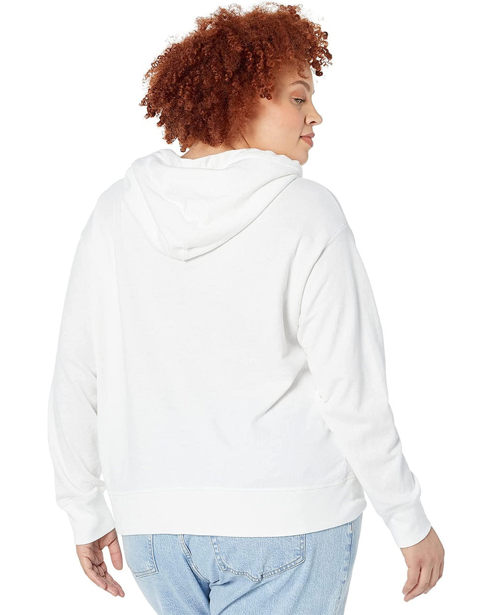 Moletom com capuz feminino Levi's Graphic Standard, branco, tamanho 3X