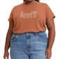 Camiseta Levi's Logo Perfect Feminina Marrom Tamanho 4X