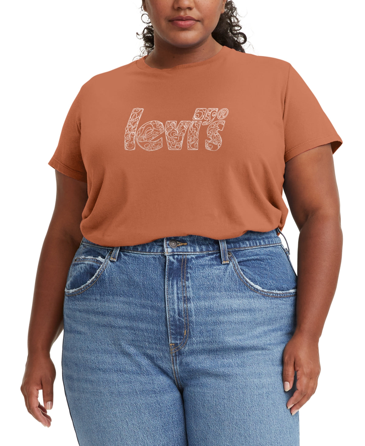 Camiseta Levi's Logo Perfect Feminina Marrom Tamanho 4X