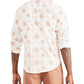 Camisa casual Dockers masculina de manga comprida, tamanho médio, branca, tamanho regular