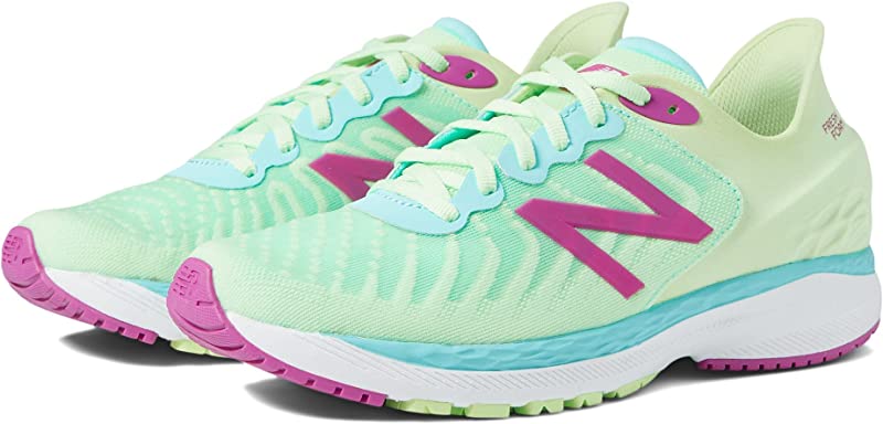Tênis de corrida New Balance 860 V11 infantil, primavera vibrante/vermelho magenta, tamanho 6,5, infantil grande, EUA