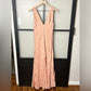 Vestido longo sem mangas FRAME Savannah em argila rosa, tamanho médio
