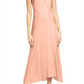 Vestido longo sem mangas FRAME Savannah em argila rosa, tamanho médio