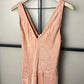 Vestido longo sem mangas FRAME Savannah em argila rosa, tamanho médio